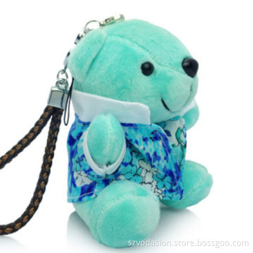 Patent design with high-quality plush cartoon bear power banks, 6,000mAh, for smartphone and PC